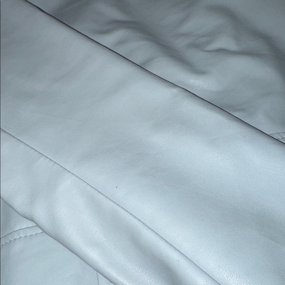 Light blue Faux Leather Jacket - Picture 4 of 5